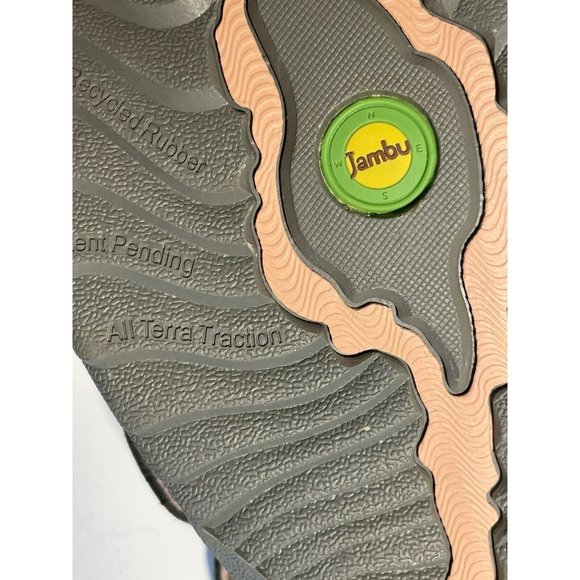 Jambu Shoes Women 10 M “Spain” Gray Leather Walking Mary Jane Comfort WJ17SAN19 - Picture 9 of 11